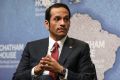 Mohammed bin Abdulrahman al Thani, Qatar's foreign minister, speaks at Chatham House in London.