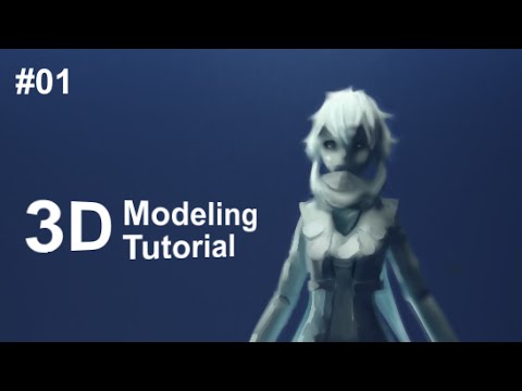 [Part 1/ 40] Anime Character 3D Modeling Tutorial II - Reference and Basemesh