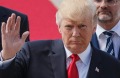 US President Donald Trump and the first lady Melania Trump arrive in Hamburg for the G20 economic summit.