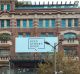 A Keep Sydney Open banner, installed on the Kings Cross Hotel, has angered some local residents.