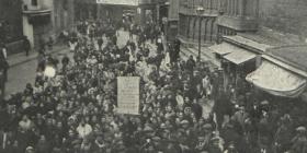 Barcelona women protest at the cost of essentials, 1918