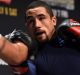 Big chance: Robert Whittaker goes through his paces in a pre-fight workout in Las Vegas.