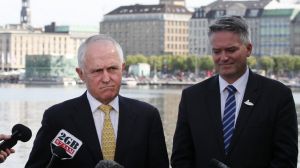 Prime Minister Malcolm Turnbull speaks to the media while in Hamburg, Germany for the G20 summit.