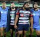 Show of unity: The Force and Rebels players joined in a circle after full time.