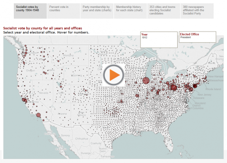 Key maps: votes, membership, newspapers, and elected officials