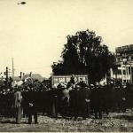 [Henry] Austin Adams, "roasting the Onion" (making speech), San Diego, 1912?