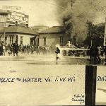 San Diego Free Speech Fight, California, 1912. Police and Water vs. I.W.W.'s.