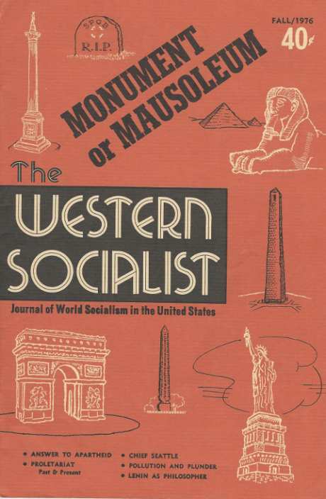 Western Socialist 1976 Fall cover