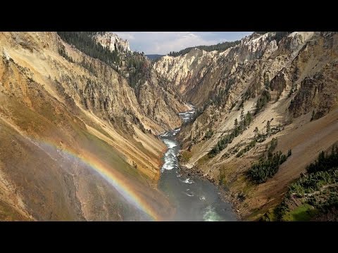 Grand Canyon of the Yellowstone National Park, USA in 4K (Ultra HD)