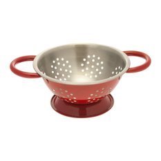  - Passoire inox extérieur rouge Ø 16 CM - Passoire et Tamis