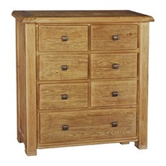 Harris & Vale - Oak York Tall 7-Drawer Chest - Chests of Drawers