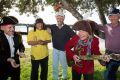 Residents [L-R] Chris Klimek, 67, Gordon Grainger, 78, Rick Wraight, 74, Patricia Garrard, 66, and Trevor Cook, 73 in ...