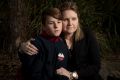 "This is emotional abuse": Natalie Wykes with her son, Kynan.