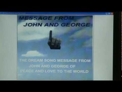 MESSAGE FROM JOHN AND GEORGE .. ( To All The World !) New Beatles Tribute Song!  (BMI)