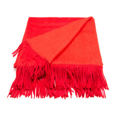  - Linen & Moore - Mix Red & Orange Throw Rug - Throws