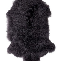  - Mongolian Sheepskin Throw Grey - Throws