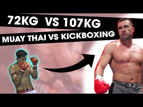 72KG Muay Thai Legend vs. 107 KG Kickboxing Legend | RIP Nokweed Davy