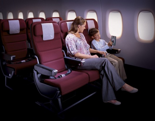 Qantas A380 economy seating