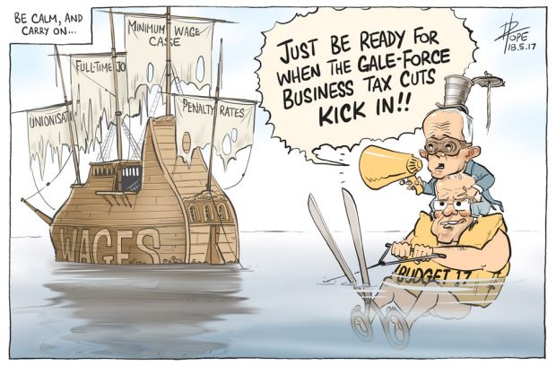 David Pope editorial cartoon, 18 May 2017