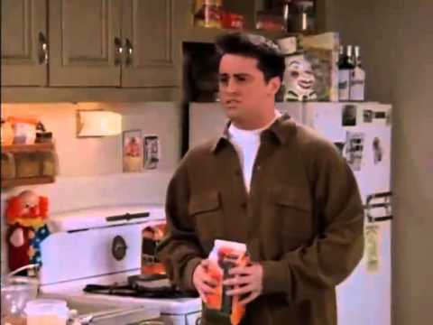 Joey being angry about Chandler's new Roommate, Eddie.