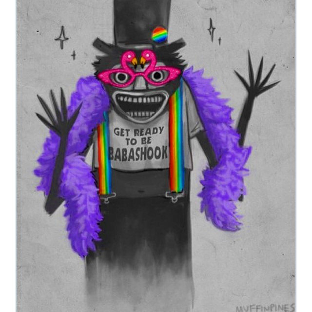 This gay Babadook stuff is hilarious. And that movie genuinely scared me!