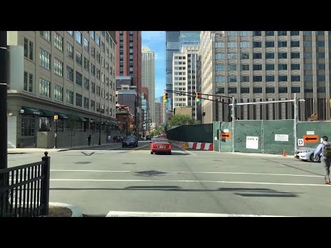 Driving Downtown - Jersey City New Jersey USA