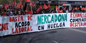 CNT workers demonstrate during the Mercadona supermarket strike, 2006