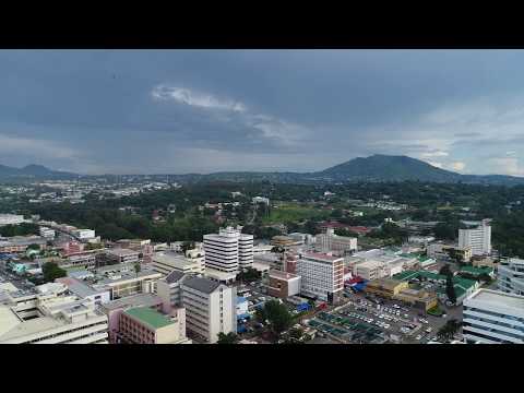 A flight over downtown Blantyre, Malawi