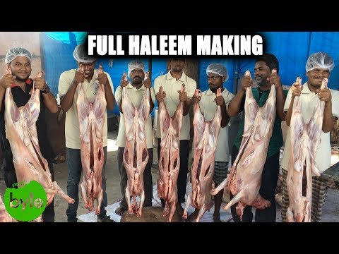 Haleem Making Complete Process | Best Ramzan Food in Hyderabad | Haleem at Grill 9