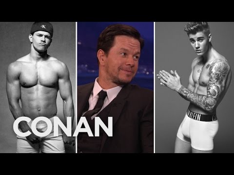 Mark Wahlberg: Justin Bieber Sent Me His Calvin Klein Ad  - CONAN on TBS