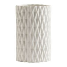  - Porcelain Geo Patterned Vase - Vases