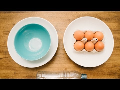 Very cool way to separate egg yolk