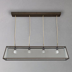  - Davey Triangular Diner Box Ceiling Light - Chandeliers