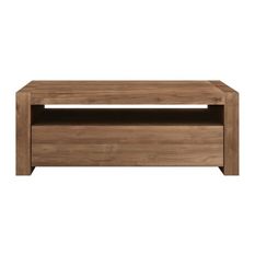  - Ethnicraft Teak Double 1 Drawer Entertainment Unit - Entertainment Units