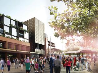 Artist image of proposed Munro site redevelopment next to Queen Victoria Market Picture Supplied