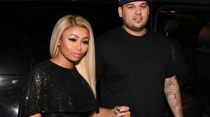 Blac Chyna and Rob Kardashian in 2016. Chyna was granted a restraining order against Kardashian on Monday.