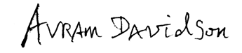 Signature of Avram Davidson