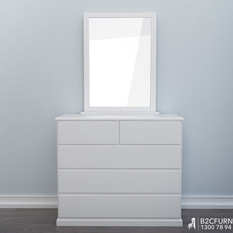  - Modern white dressing table with mirror - Kids Dressing Tables