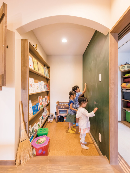 Design ideas for an asian kids' room in Other with cork floors. — Houzz