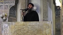 Abou Bakr Al-Baghdadi lors de sa dernière apparition publique, en 2014.