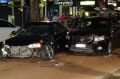 Two cars ended up badly smashed after alleged road rage in Northbridge.