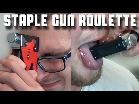 Staple Gun Roulette *Blood Alert* | WheresMyChallenge