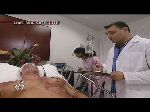 Kane Awakens in the Hospital - 10-13-2003 Raw