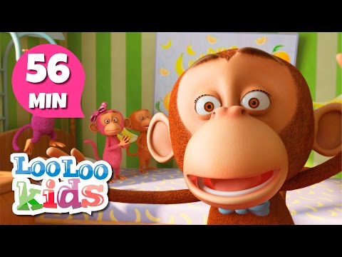 Five Little Monkeys - Amazing Songs for Children | LooLoo Kids