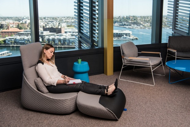 Informal spaces are a feature of Westpac’s new offices in Sydney’s Barangaroo precinct.