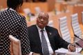 Jacob Zuma at the G20 summit in Hamburg, Germany.