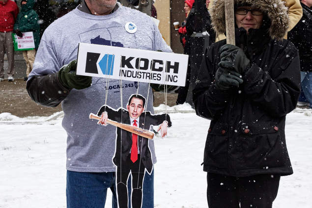 Scott Walker as Koch Industries puppet