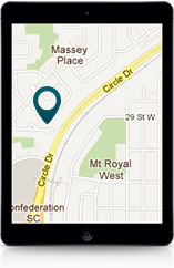 website mobile map