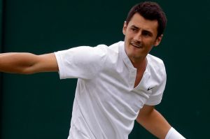 Bernard Tomic fell in straight sets to Germany's Mischa Zverev.