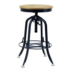  - Toledo Bar Stool - Black Rustic - Bar Stools and Counter Stools